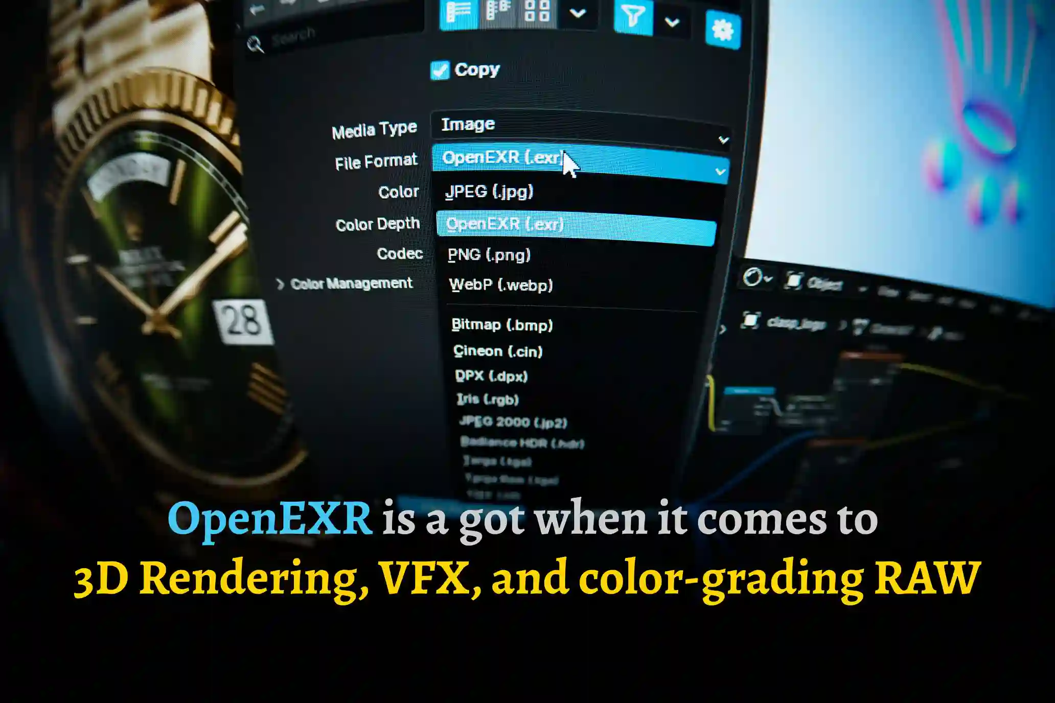 How one file format dominates in VFX and Composition